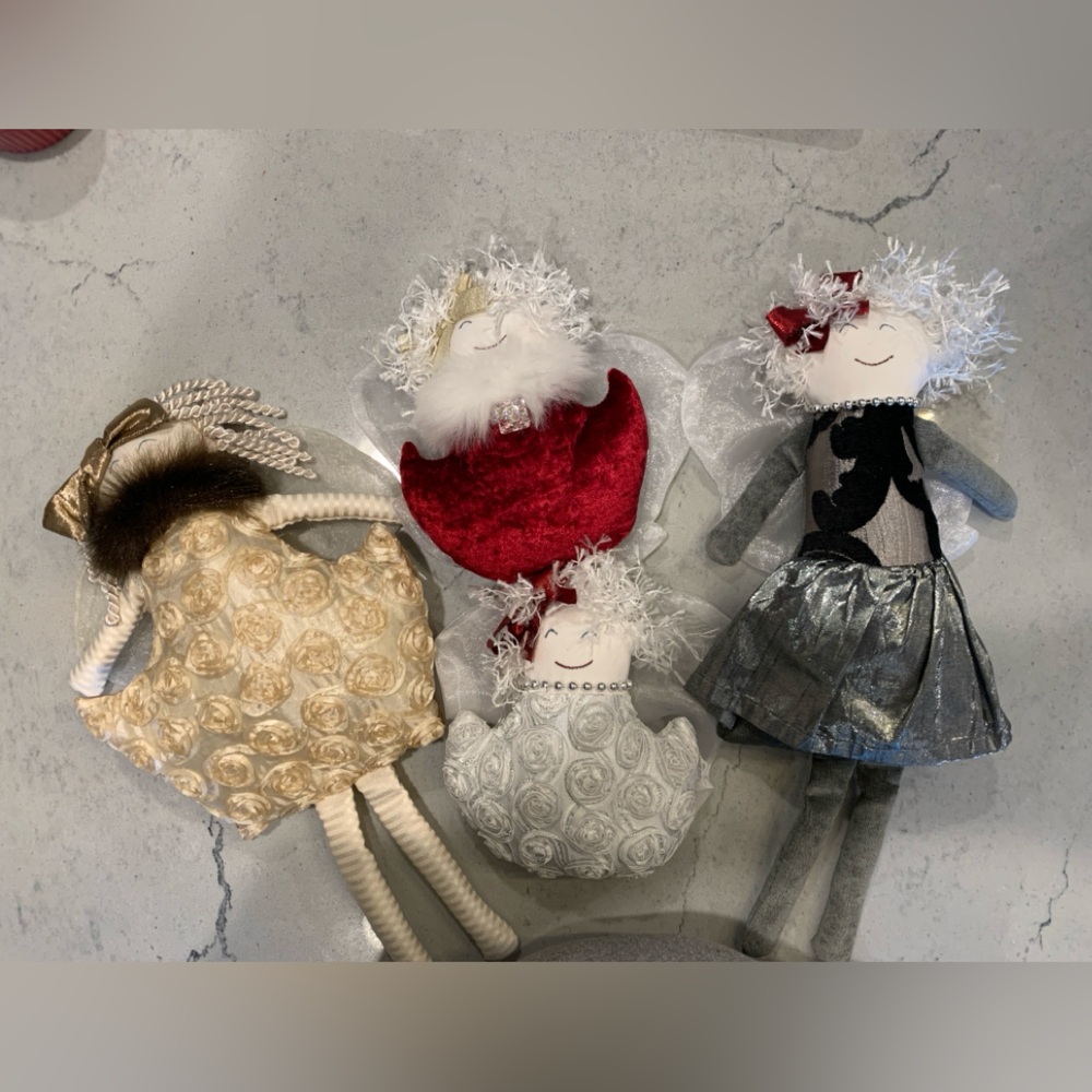 Elegant “Woof & Poof” Angel Dolls